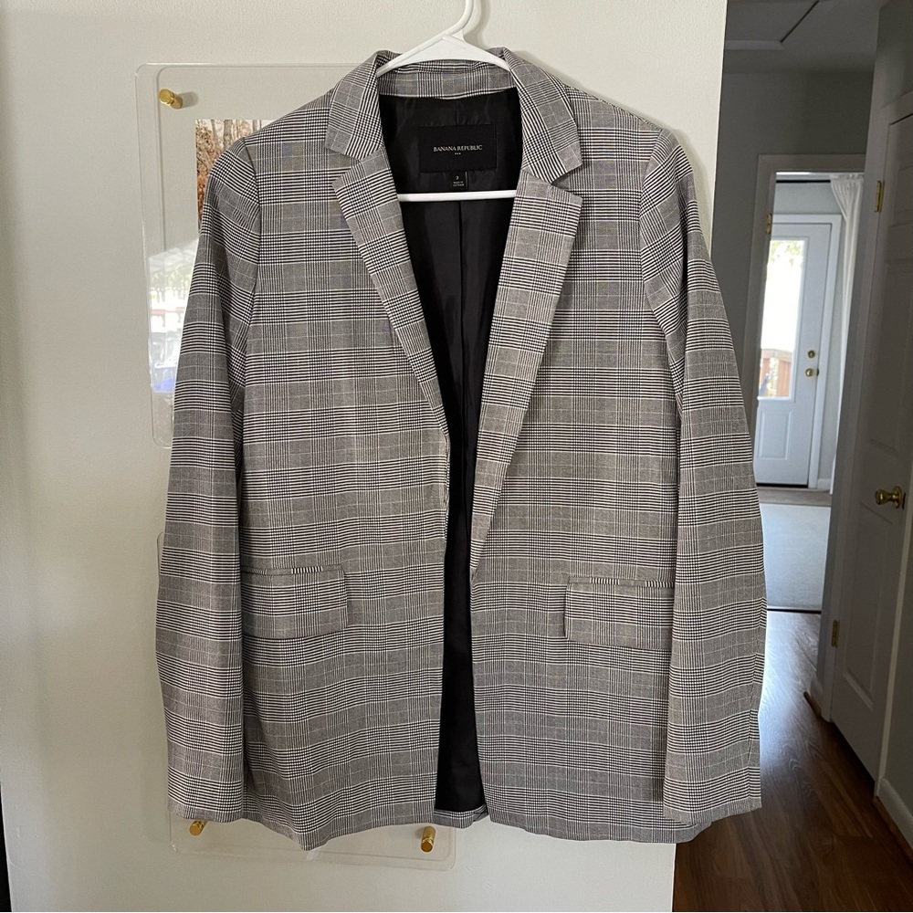 Banana Republic houndstooth blazer